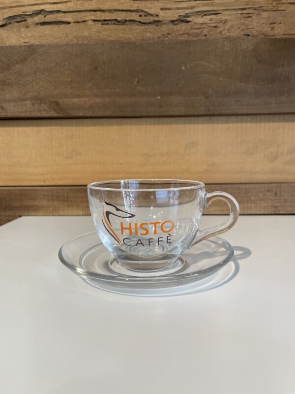 6 tazze vetro cappuccino